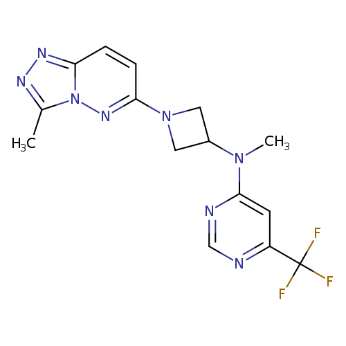N-methyl-N-(1-{3-methyl-[1,2,4]triazolo[4,3-b]pyridazin-6-yl}azetidin-3-yl)-6-(trifluoromethyl)pyrimidin-4-amine