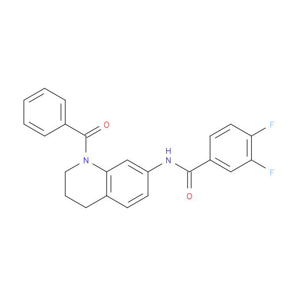 N-(1-benzoyl-1,2,3,4-tetrahydroquinolin-7-yl)-3,4-difluorobenzamide
