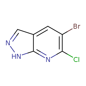 1H-Pyrazolo[3,4-b]pyridine, 5-bromo-6-chloro-