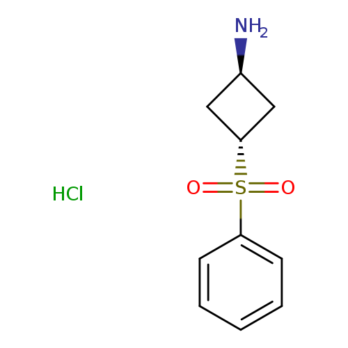 3-(benzenesulfonyl)cyclobutan-1-amine hydrochloride, trans