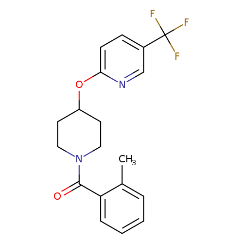 2-{[1-(2-methylbenzoyl)piperidin-4-yl]oxy}-5-(trifluoromethyl)pyridine