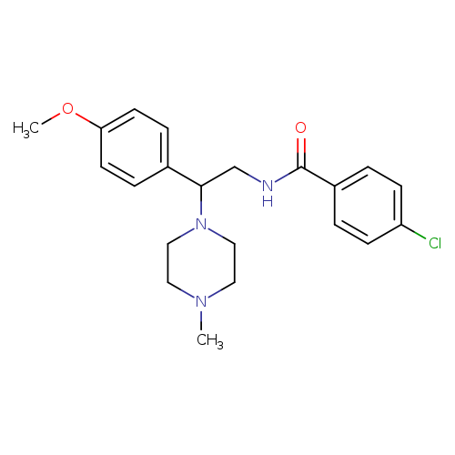 4-chloro-N-[2-(4-methoxyphenyl)-2-(4-methylpiperazin-1-yl)ethyl]benzamide