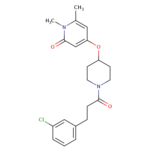 4-({1-[3-(3-chlorophenyl)propanoyl]piperidin-4-yl}oxy)-1,6-dimethyl-1,2-dihydropyridin-2-one