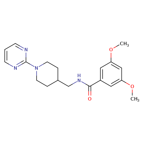 3,5-dimethoxy-N-{[1-(pyrimidin-2-yl)piperidin-4-yl]methyl}benzamide