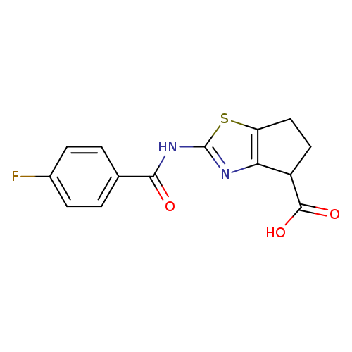 2-(4-Fluorobenzamido)-5,6-dihydro-4h-cyclopenta[d]thiazole-4-carboxylic acid