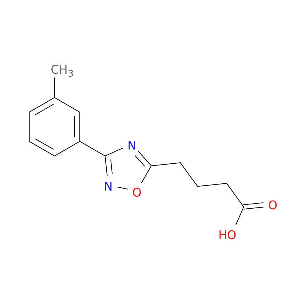 4-[3-(3-methylphenyl)-1,2,4-oxadiazol-5-yl]butanoic acid