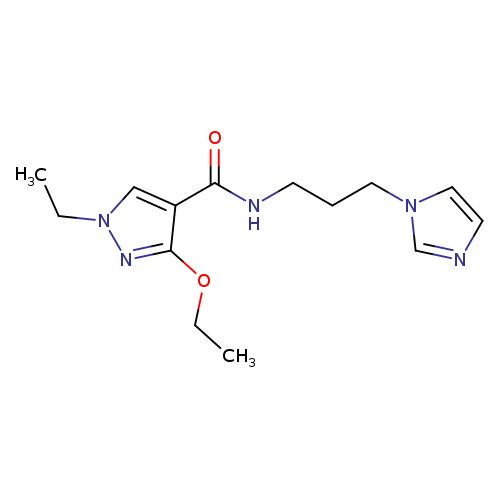 3-ethoxy-1-ethyl-N-[3-(1H-imidazol-1-yl)propyl]-1H-pyrazole-4-carboxamide