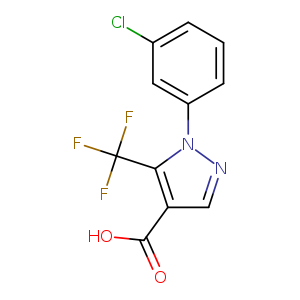 1-(3-Chlorophenyl)-5-(trifluoromethyl)-1H-pyrazole-4-carboxylic acid