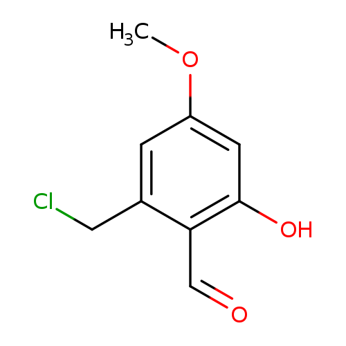 2-(chloromethyl)-6-hydroxy-4-methoxybenzaldehyde