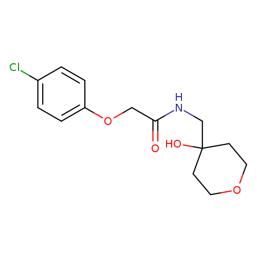 2-(4-chlorophenoxy)-N-[(4-hydroxyoxan-4-yl)methyl]acetamide