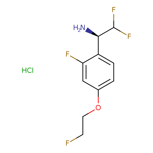 (1R)-2,2-difluoro-1-[2-fluoro-4-(2-fluoroethoxy)phenyl]ethan-1-amine hydrochloride