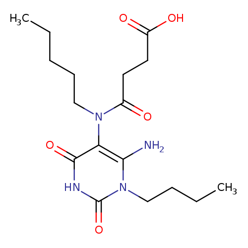 4-((6-Amino-1-butyl-2,4-dioxo-1,2,3,4-tetrahydropyrimidin-5-yl)(pentyl)amino)-4-oxobutanoic acid