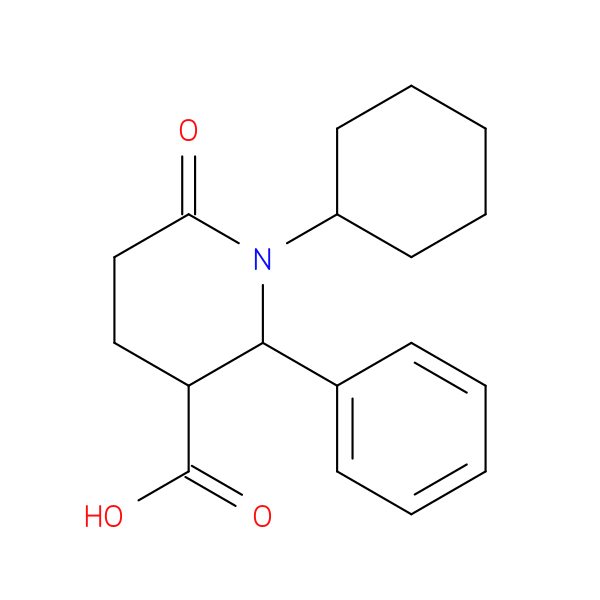 1-cyclohexyl-6-oxo-2-phenylpiperidine-3-carboxylic acid