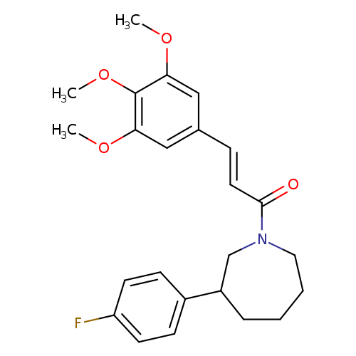 (2E)-1-[3-(4-fluorophenyl)azepan-1-yl]-3-(3,4,5-trimethoxyphenyl)prop-2-en-1-one