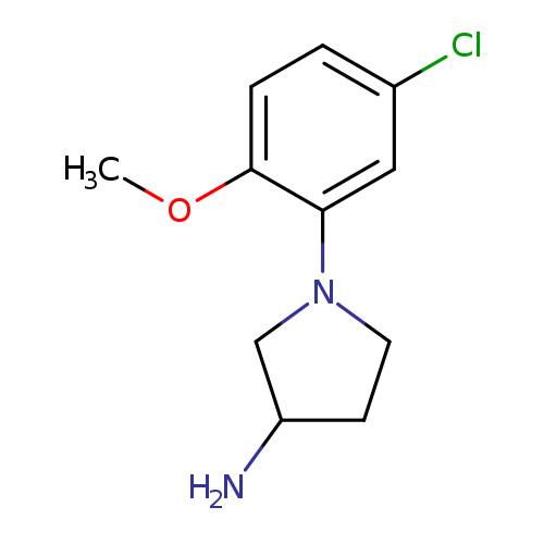 1-(5-chloro-2-methoxyphenyl)pyrrolidin-3-amine