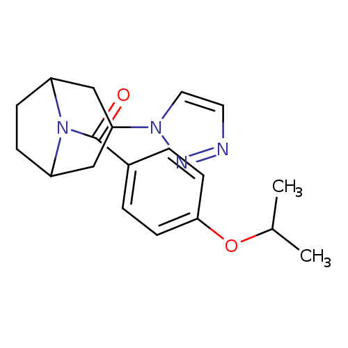 8-[4-(propan-2-yloxy)benzoyl]-3-(1H-1,2,3-triazol-1-yl)-8-azabicyclo[3.2.1]octane
