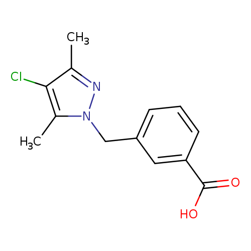3-[(4-chloro-3,5-dimethyl-1H-pyrazol-1-yl)methyl]benzoic acid
