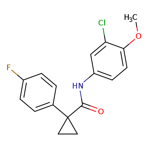N-(3-chloro-4-methoxyphenyl)-1-(4-fluorophenyl)cyclopropane-1-carboxamide