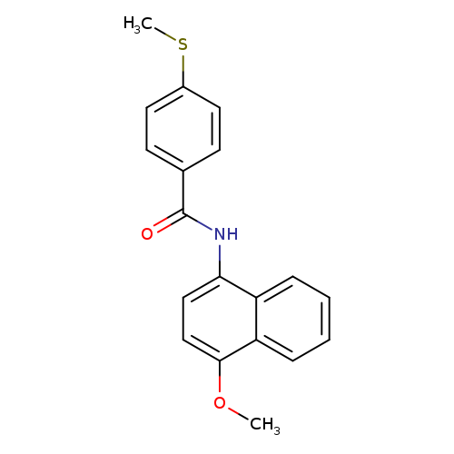 N-(4-methoxynaphthalen-1-yl)-4-(methylsulfanyl)benzamide