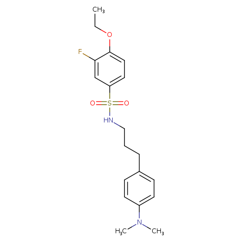 N-{3-[4-(dimethylamino)phenyl]propyl}-4-ethoxy-3-fluorobenzene-1-sulfonamide