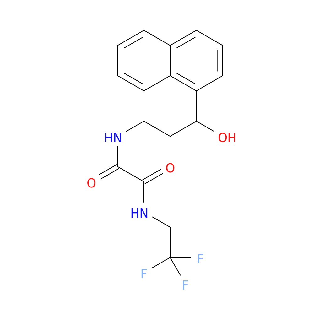 N'-[3-hydroxy-3-(naphthalen-1-yl)propyl]-N-(2,2,2-trifluoroethyl)ethanediamide