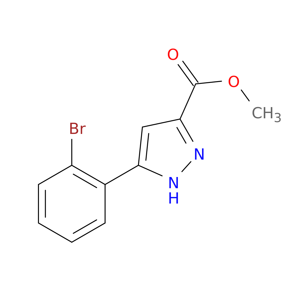 METHYL 5-(2-BROMOPHENYL)-1H-PYRAZOLE-3-CARBOXYLATE