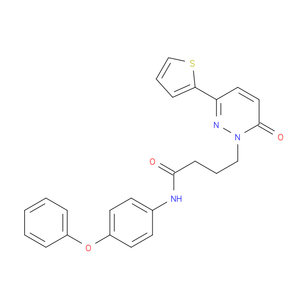 4-[6-oxo-3-(thiophen-2-yl)-1,6-dihydropyridazin-1-yl]-N-(4-phenoxyphenyl)butanamide