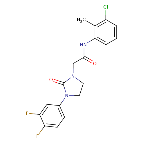 N-(3-chloro-2-methylphenyl)-2-[3-(3,4-difluorophenyl)-2-oxoimidazolidin-1-yl]acetamide