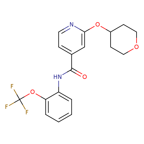 2-(oxan-4-yloxy)-N-[2-(trifluoromethoxy)phenyl]pyridine-4-carboxamide