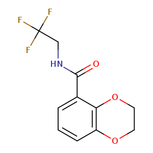 N-(2,2,2-trifluoroethyl)-2,3-dihydro-1,4-benzodioxine-5-carboxamide