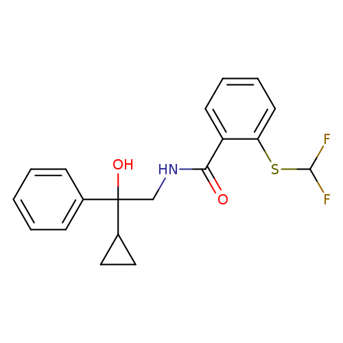 N-(2-cyclopropyl-2-hydroxy-2-phenylethyl)-2-[(difluoromethyl)sulfanyl]benzamide