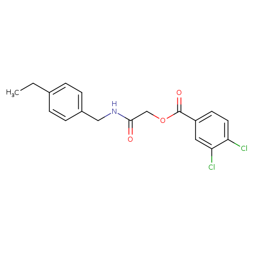 {[(4-ethylphenyl)methyl]carbamoyl}methyl 3,4-dichlorobenzoate