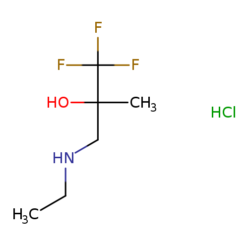 3-(ethylamino)-1,1,1-trifluoro-2-methylpropan-2-olhydrochloride