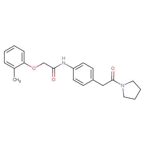 2-(2-methylphenoxy)-N-{4-[2-oxo-2-(pyrrolidin-1-yl)ethyl]phenyl}acetamide