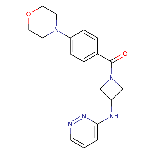 N-{1-[4-(morpholin-4-yl)benzoyl]azetidin-3-yl}pyridazin-3-amine