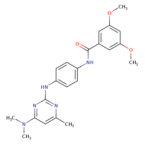 N-(4-{[4-(dimethylamino)-6-methylpyrimidin-2-yl]amino}phenyl)-3,5-dimethoxybenzamide