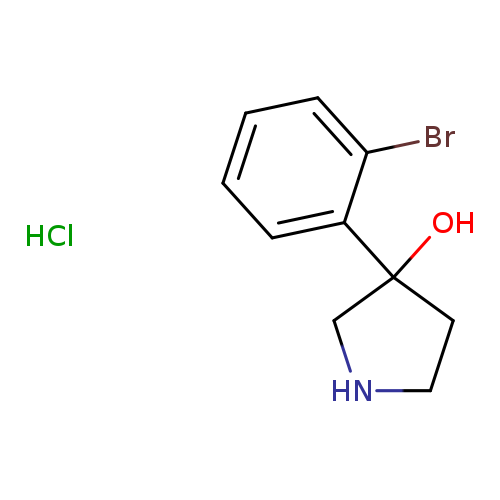3-(2-bromophenyl)pyrrolidin-3-olhydrochloride