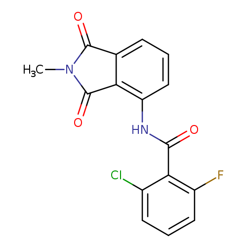 2-chloro-6-fluoro-N-(2-methyl-1,3-dioxo-2,3-dihydro-1H-isoindol-4-yl)benzamide