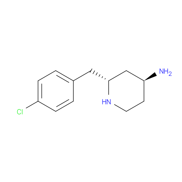 4-PiperidinaMine, 2-[(4-chlorophenyl)Methyl]-, (2R-trans)- (9CI)