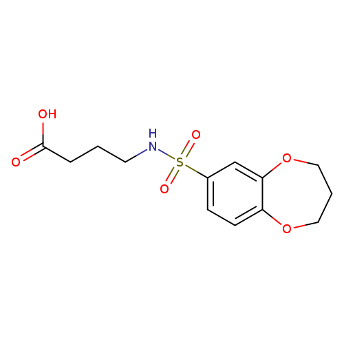 4-(3,4-dihydro-2H-1,5-benzodioxepine-7-sulfonamido)butanoic acid