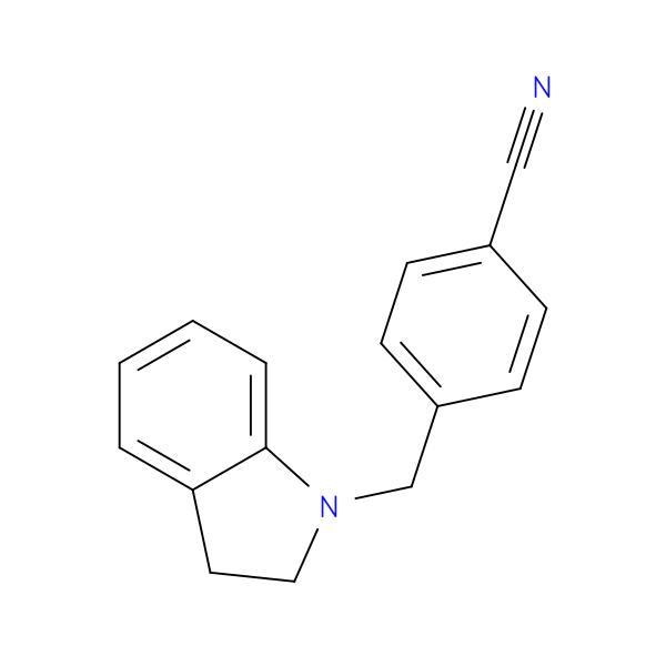 4-[(2,3-dihydro-1H-indol-1-yl)methyl]benzonitrile