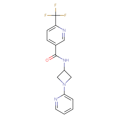 N-[1-(pyridin-2-yl)azetidin-3-yl]-6-(trifluoromethyl)pyridine-3-carboxamide