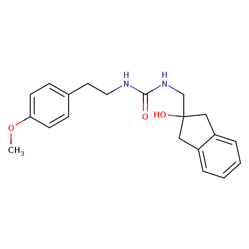 3-[(2-hydroxy-2,3-dihydro-1H-inden-2-yl)methyl]-1-[2-(4-methoxyphenyl)ethyl]urea