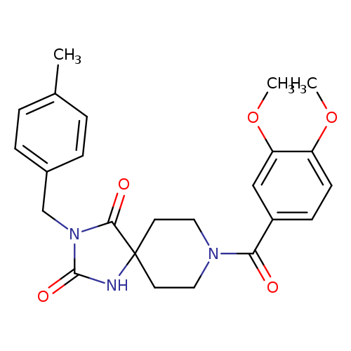 8-(3,4-dimethoxybenzoyl)-3-[(4-methylphenyl)methyl]-1,3,8-triazaspiro[4.5]decane-2,4-dione