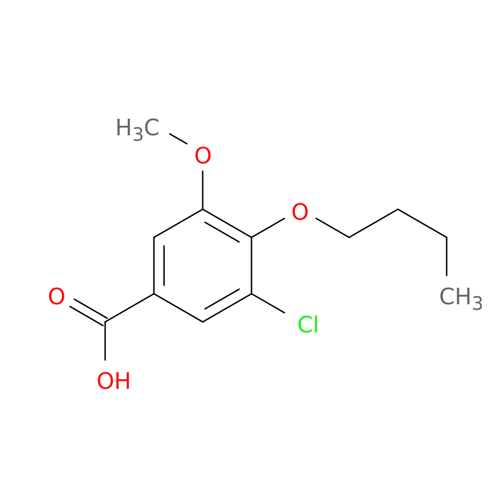 4-Butoxy-3-chloro-5-methoxybenzoic acid