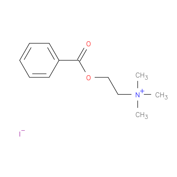 Ethanaminium, 2-(benzoyloxy)-N,N,N-trimethyl-, iodide (1:1)