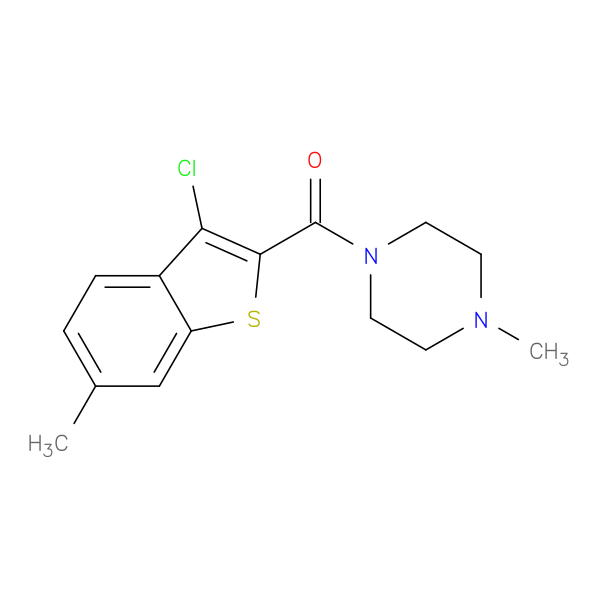 1-[(3-chloro-6-methyl-1-benzothien-2-yl)carbonyl]-4-methylpiperazine