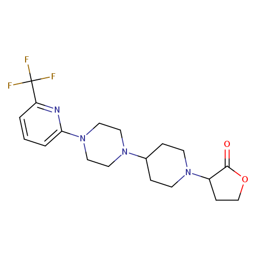 3-(4-{4-[6-(trifluoromethyl)pyridin-2-yl]piperazin-1-yl}piperidin-1-yl)oxolan-2-one