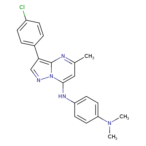 N4-[3-(4-chlorophenyl)-5-methylpyrazolo[1,5-a]pyrimidin-7-yl]-N1,N1-dimethylbenzene-1,4-diamine