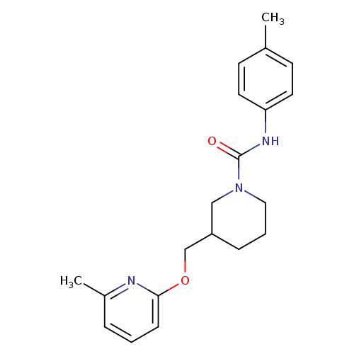 N-(4-methylphenyl)-3-{[(6-methylpyridin-2-yl)oxy]methyl}piperidine-1-carboxamide